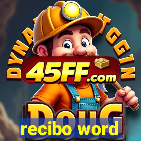 recibo word